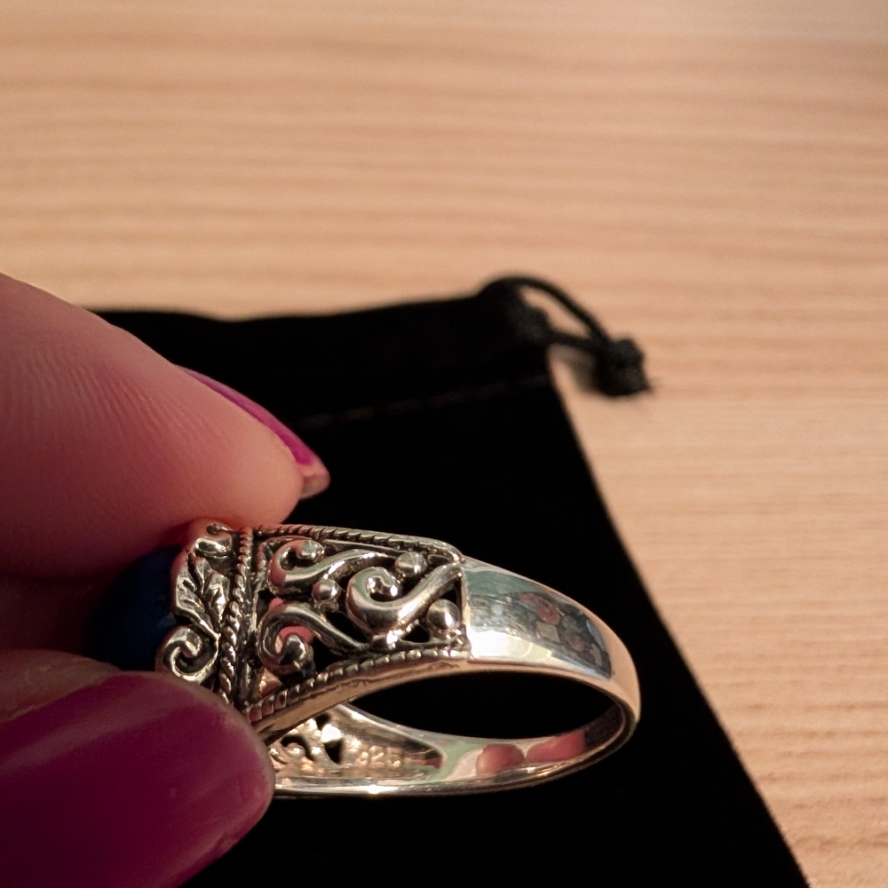 New Sterling Silver Lapis Ring - Picture 6 of 13
